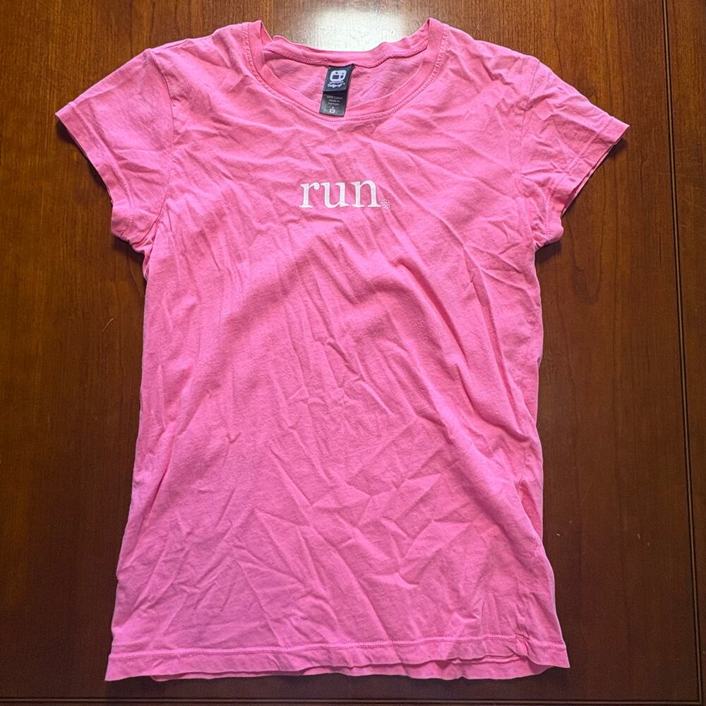 Pink RUN Tshirt Size Medium